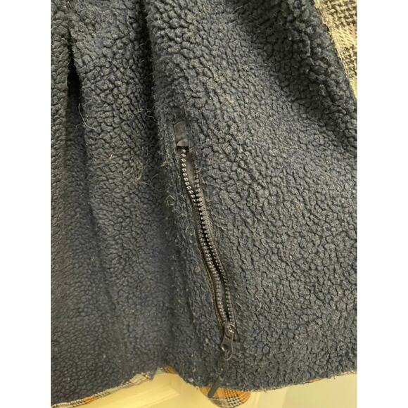 Comfort Outfitter Plaid Men's Women's Lined Jacket Overcoat Blue Brown Sz M - Picture 4 of 4